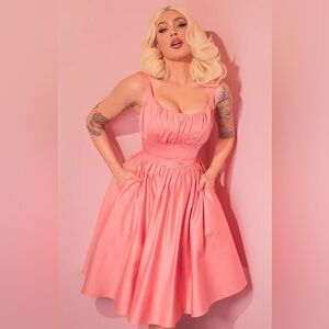 L- INGENUE SWING DRESS IN BLUSH PINK - VIXEN BY MICHELINE PITT. NWOT